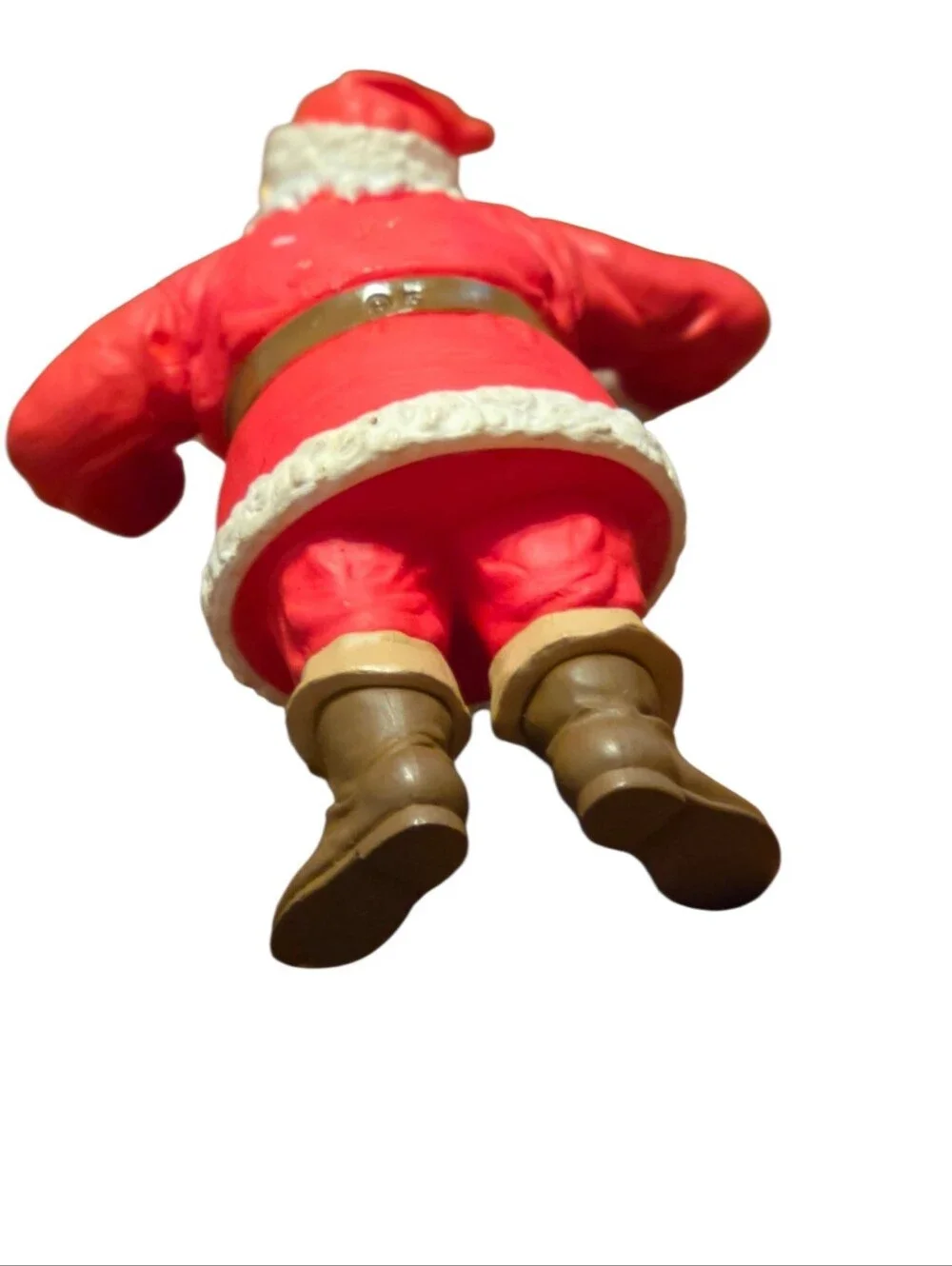 Vintage Santa Claus Christmas Tree Ornament Waving with Toy Sack Holiday Decor